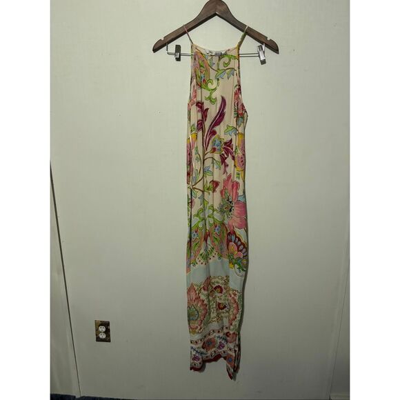 Brand New Zara Flowy Floral Printed Maxi Dress Women's Size Small White Multi - Picture 1 of 6